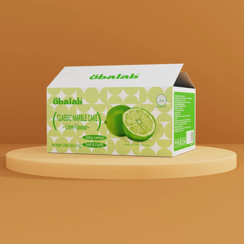 Obalab大理石蛋糕四口味纸箱效果图3