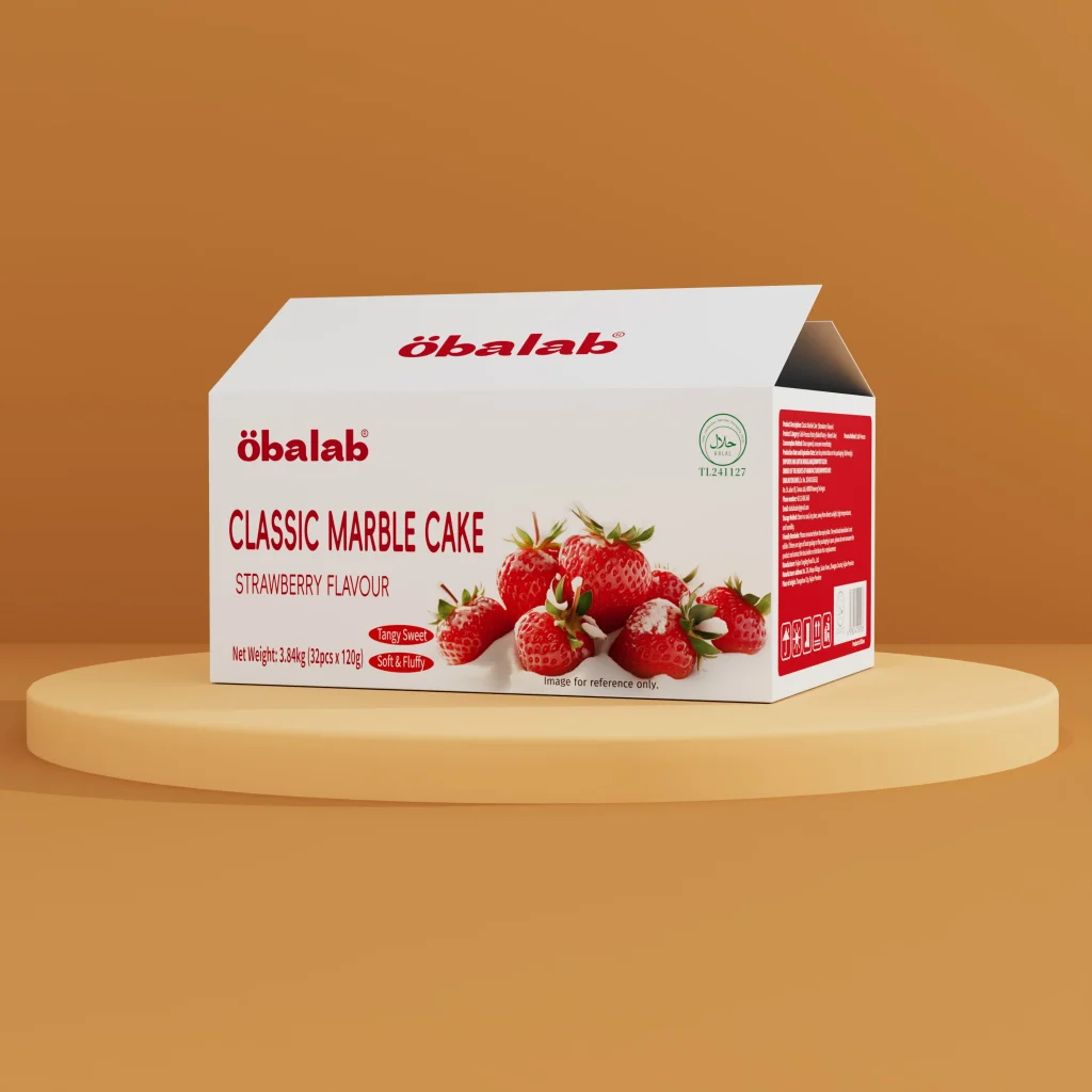 Obalab大理石蛋糕四口味纸箱效果图4