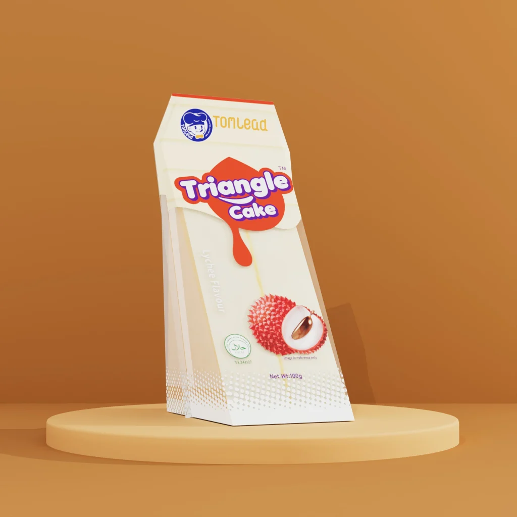 Triangle cake (lychee flavor)